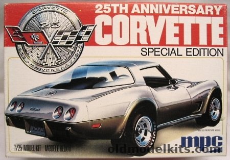 MPC 1/25 25th Anniversary 1978 Chevrolet Corvette, 1-3708 plastic model kit
